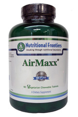 AirMaxx by Nutritional Frontiers 90 Chewable NEW STRAWBERRY flavored vege tablets