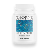 An image of a bottle of 3-K Complete bone support supplement by Thorne Research.