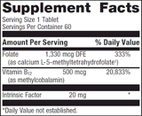 Intrinsi B12-Folate By Metagenics 60 Tablets