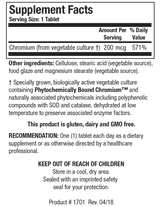 Cr-Zyme (Chromium) by Biotics Research Corporation 100 Tablets