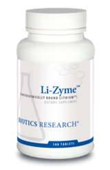 Li-Zyme (Lithium) by Biotics Research Corporation 100 Tablets