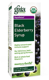 Black Elderberry Syrup By Gaia Herbs 5.4 oz Bottle