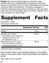 Rhodiola & Ginseng Complex by MediHerb 60 Tablets