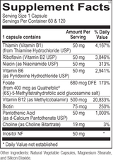 This product is on a back order status. We recommend you order a different brand's superior grade Methylated B Complex support product, such as Designs For Health B-Supreme; NutriDyn B-Complex (methyl); NuMedica Methyl Plex B; Pure Encapsulations B-Complex Plus, Pure Genomics B-Complex, or Ultra B-Complex w/PQQ; Douglas Labs B-Complex w/Metafolin L-5-MTHF; Physica Energetics Vitamin B Coenzyme Complex Liposome; Integrative Therapeutics Active B-Complex; QuickSilver Scientific Methyl B Complex Liposomal; Metagenics Glycogenics; or Thorne Basic B Complex (methyl), Stress B Complex (methyl), or B12 Complex #12.

To order Designs For Health products, please go to our Designs for Health eStore or Virtual Dispensary to directly order from Designs For Health by simply either copying one of the two links below and pasting the link into your internet browser, or by clicking onto one of the two links below to take you straight to the Designs For Health eStore or Virtual Dispensary.

If using the eStore to order, once you have copied and pasted the link into your browser, set up a patient account at the top right hand side of the eStore page to "Sign-up". After creating an account, you next shop for the products wanted, either by name under Products, or complete a search for the name of the product, for a product function, or for a product ingredient.  Once you find the product you have been looking for, select the product and place the items into the shopping cart.  When finished shopping, you can checkout, and Designs For Health will ship directly to you:

http://catalog.designsforhealth.com/register?partner=CNC

Your other alternative is to use the Clinical Nutrition Center's Designs For Health Virtual Dispensary.  You will need to first either copy the link below and paste it into your internet browser, or click onto the link below to be taken to the Designs For Health Virtual Dispensary.  Once at the DFH Virtual Dispensary, you can begin adding the Designs For Health products to your shopping cart, and during the checkout process, you will be prompted to set up an account for your first purchase here if you have not yet set up an account on the Clinical Nutrition Centers Virtual Dispensary.  For future orders after completing the initial order, you simply use the link below to log into your account to place new orders:

https://www.designsforhealth.com/u/cnc