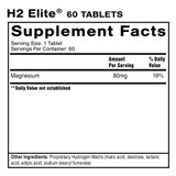 H2 Elite 60 Tablets by QuickSilver Scientific