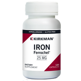 Iron Ferrochel 25 mg Hypoallergenic (120 capsules) by Kirkman Labs