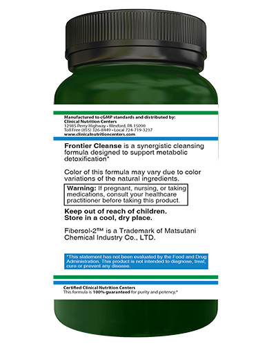 Frontier Cleanse by Clinical Nutrition Centers 120 Capsules
