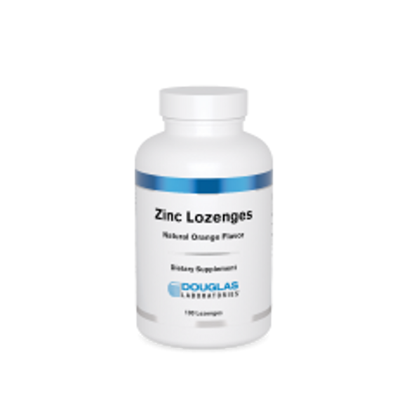 Zinc Lozenges 10 mg Natural Orange Flavor by Douglas Labs