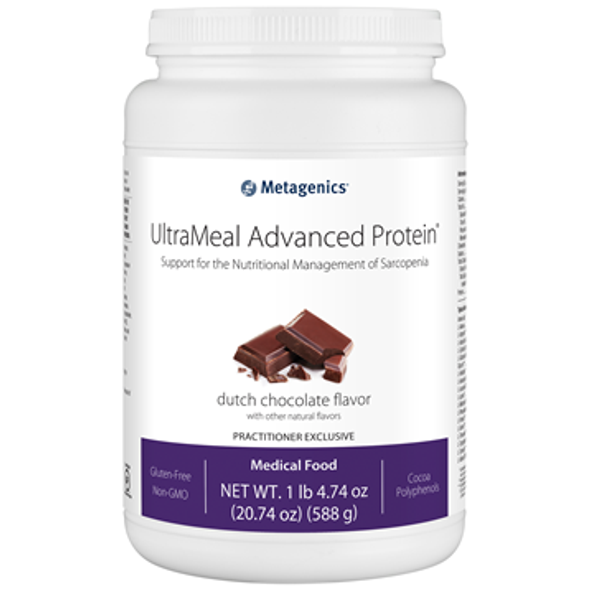 UltraMeal Advanced Protein Medical Food Chocolate by Metagenics 1lb. 4.74 oz. (588 g)