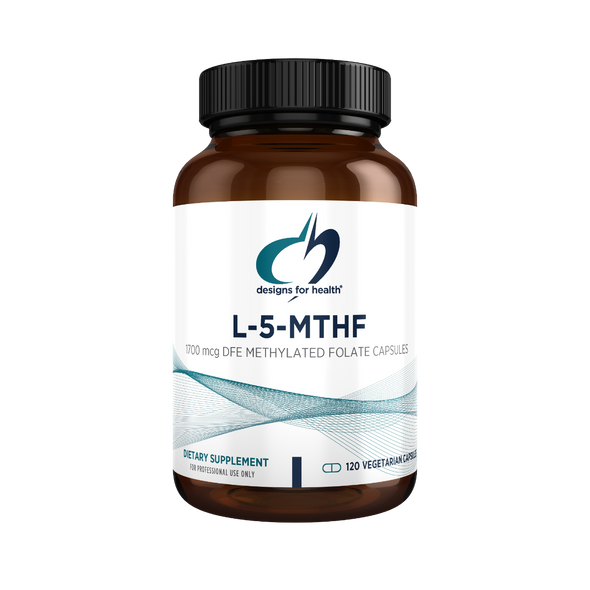 L-5-MTHF 1700mcg DFE (1 mg) 120 capsules by Designs For Health