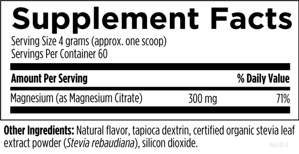 MagCitrate Powder 240 g (8.5 oz) powder by Designs For Health