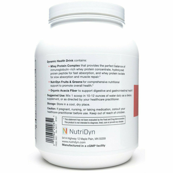 Dynamic Health Drink 900 grams by Nutri-Dyn - Strawberry Cream