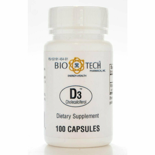 D3 (Cholecalciferol) 1000 IU 100 caps by Bio-Tech