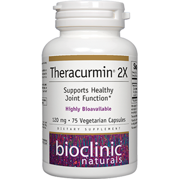 Theracurmin 2X 75 vegcaps By Bioclinic Naturals