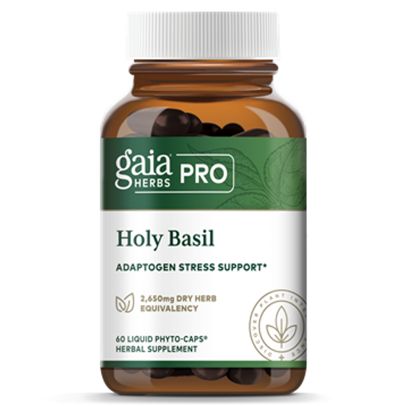Holy Basil 60 liquid phyto-caps by Gaia Herbs Pro