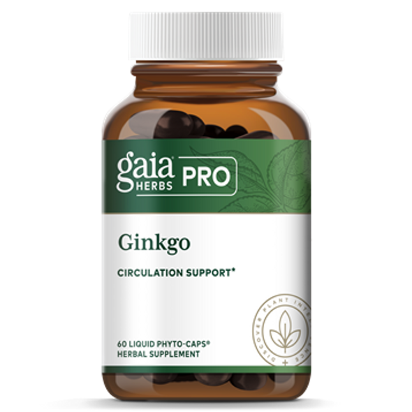 Ginkgo 60 liquid phyto-caps by Gaia Herbs Pro