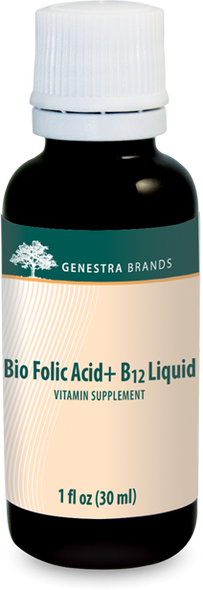 Bio Folic Acid + B12 Liquid - 1 fl oz (30 ml) By Genestra Brands