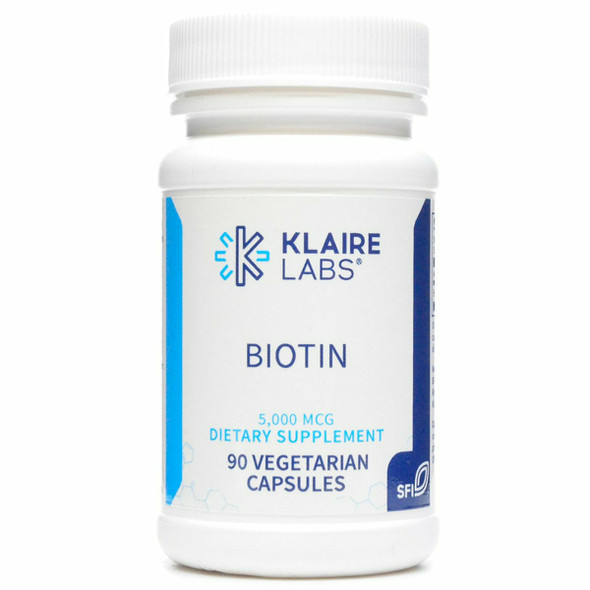 Biotin 5000 mcg 90 vegcaps By Klaire Labs