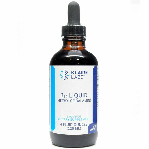 B12 Liquid (Methylcobalamin) 5 mg 4 oz by Klaire Labs