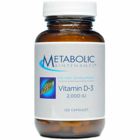Vitamin D-3 2000 IU 120 caps by Metabolic Maintenance