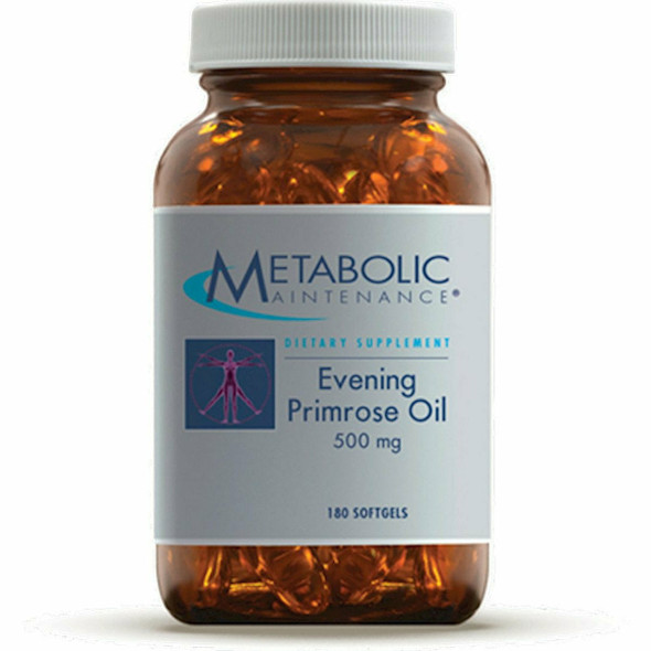 Evening Primrose Oil 500 mg 180 gels by Metabolic Maintenance