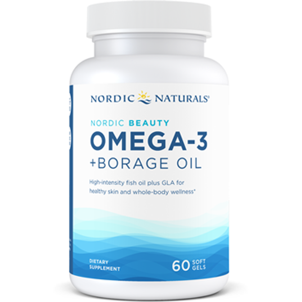Nordic Beauty Omega-3 +Borage Oil 60gels by Nordic Naturals