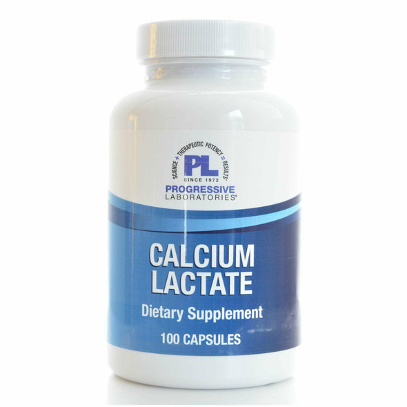 Calcium Lactate 115 mg 100 caps by Progressive Labs Calcium Lactate 115 mg 100 caps by Progressive Labs