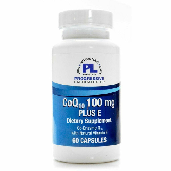 CoQ10 100 mg Plus E 60 caps by Progressive Labs