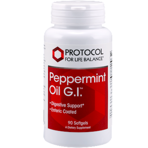 Peppermint Oil G.I. 90 gels by Protocol For Life Balance