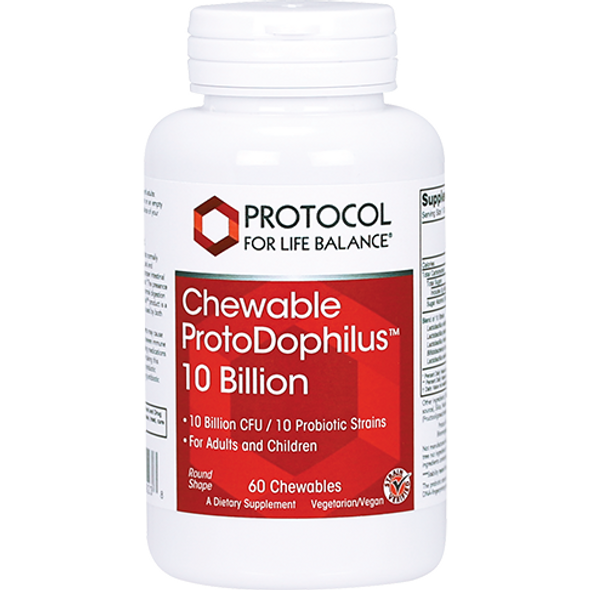 Chewable ProtoDophilus 10 Billion 60 chews by Protocol For Life Balance