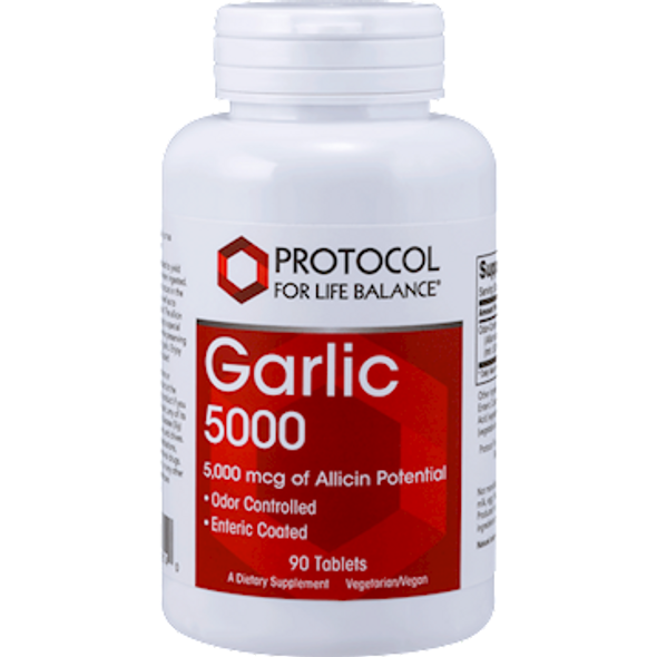Garlic 5000 Enteric 90 tabs by Protocol For Life Balance