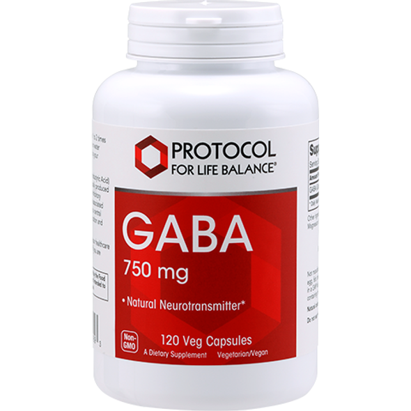 Gaba 750 mg 120 vcaps by Protocol For Life Balance