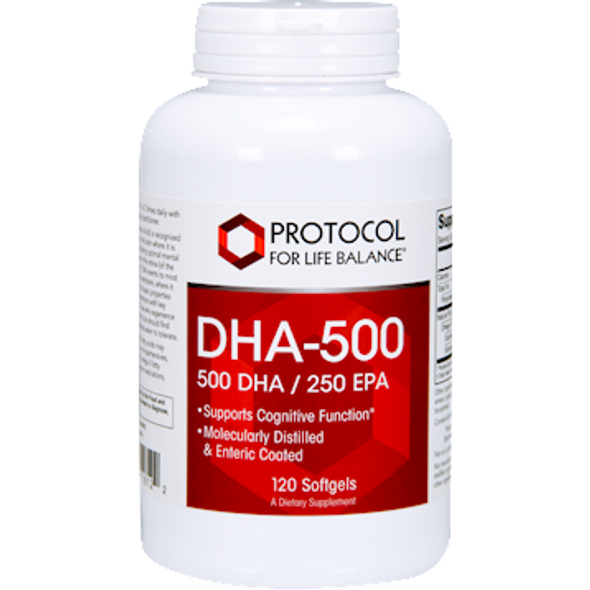 DHA-500 (500 DHA/250 EPA) 120 softgels by Protocol For Life Balance