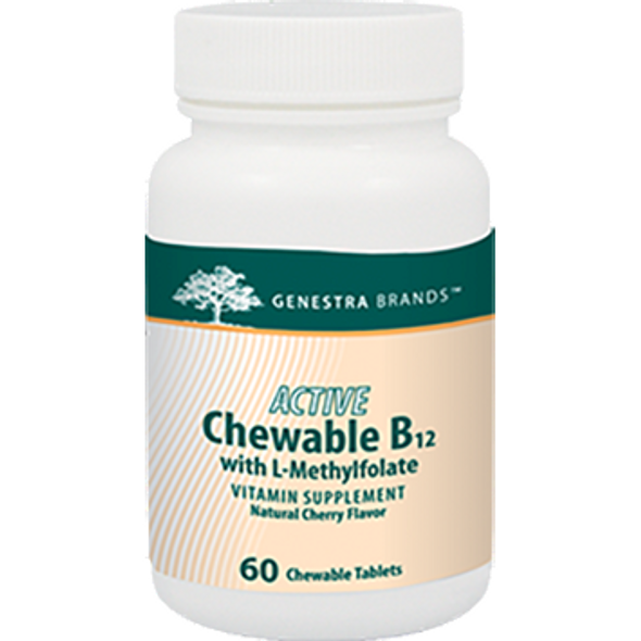 Active Chew B12 w/L-Methylfolate 60 tabs by Seroyal Genestra