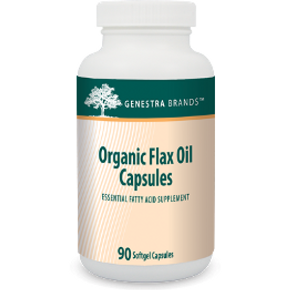 Organic Flax Oil Capsules 90 gels by Seroyal Genestra