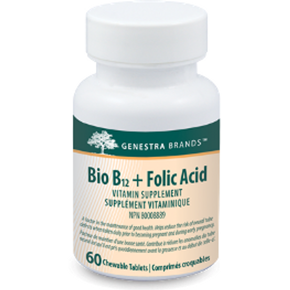 Bio B12 + Folic Acid (Chewable) 60 tabs by Seroyal Genestra