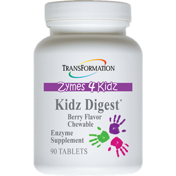 Kidz Digest Chewable by Transformation Enzyme - 90 Chewable Tablets