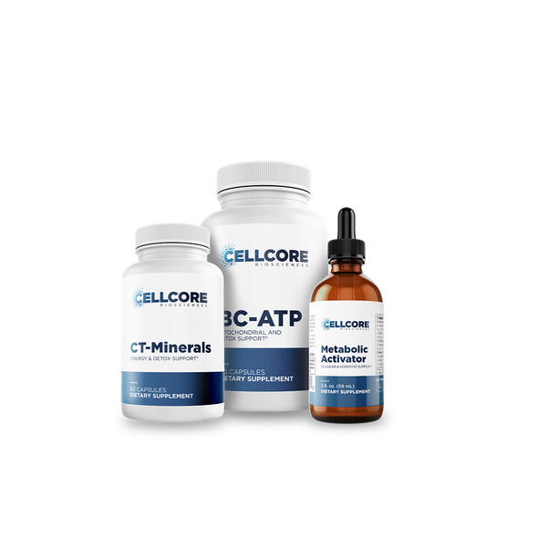 Energy Boost Kit by CellCore Biosciences Mitochondrial Support*, Detoxification Support*, Drainage Support*