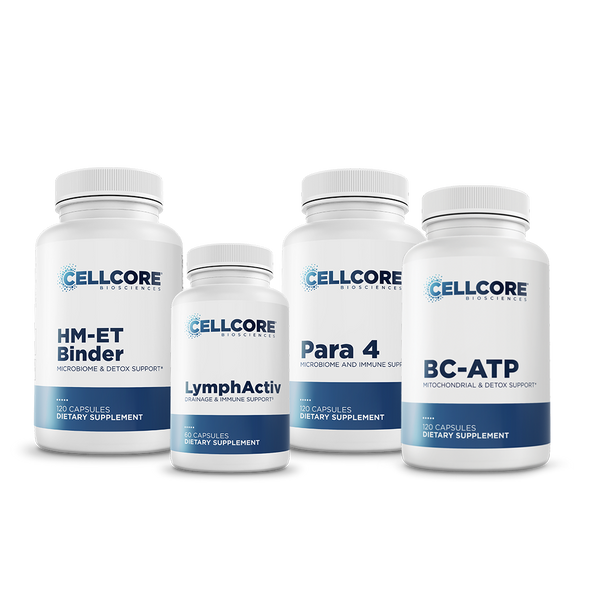 Foundational Protocol Step 4: Systemic Detox by CellCore Biosciences Detoxification Support*, Lymphatic Support*, Immune System Support*