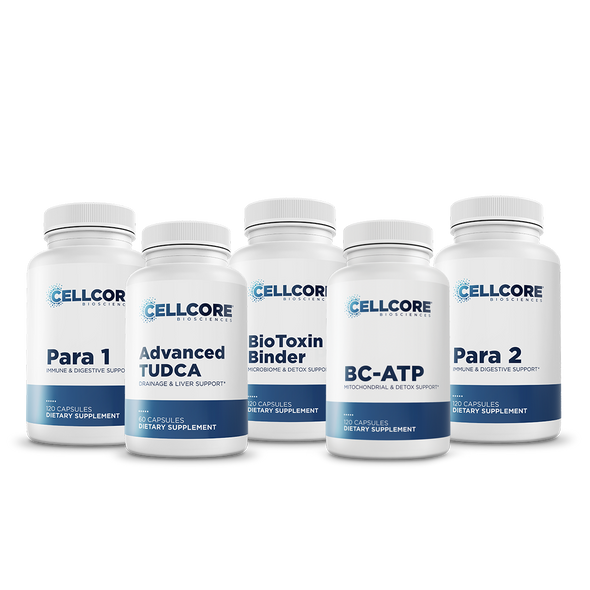 Comprehensive Protocol Phase 2: Gut & Immune Support by CellCore Biosciences Drainage Support*, Mitochondrial Support*, Gut Terrain Support*