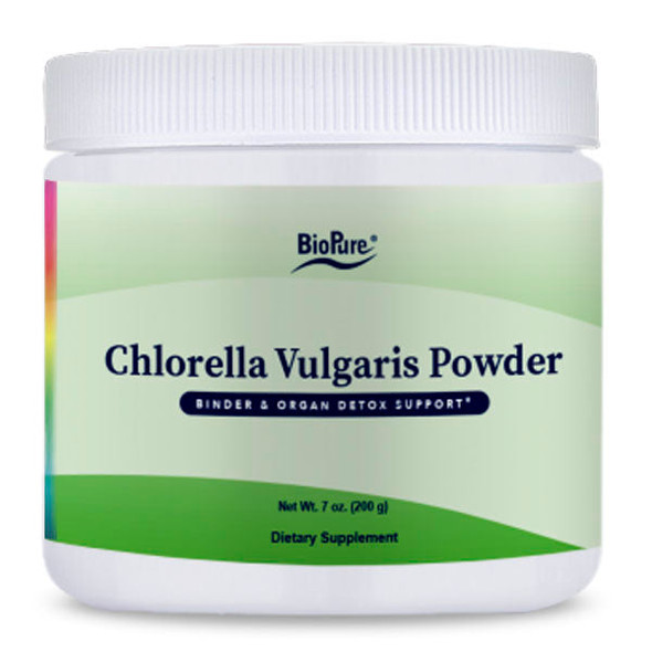 Chlorella Vulgaris Powder - 200 g Powder By BioPure Chlorella Vulgaris Powder - 200 g Powder By BioPure
