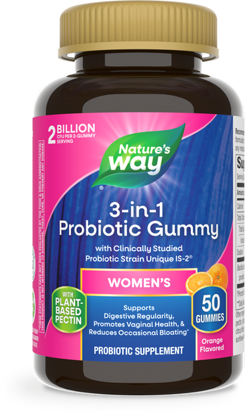 3-in-1 Probiotic Women's Gummy - 50 gummies / Orange By Nature's Way