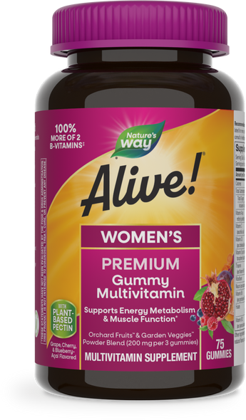 Alive!® Premium Women’s Gummy Multivitamin - 75 gummies By Nature's Way
