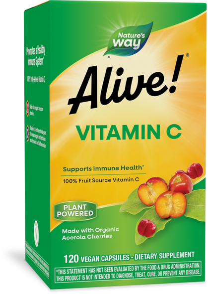 Alive!® Vitamin C - 120 capsules By Nature's Way