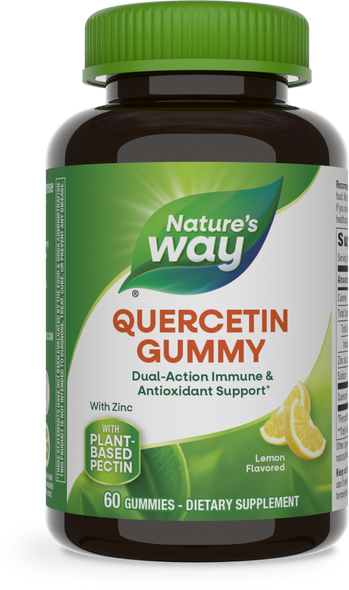 Quercetin Gummies with Zinc - 60 gummies / Lemon By Nature's Way