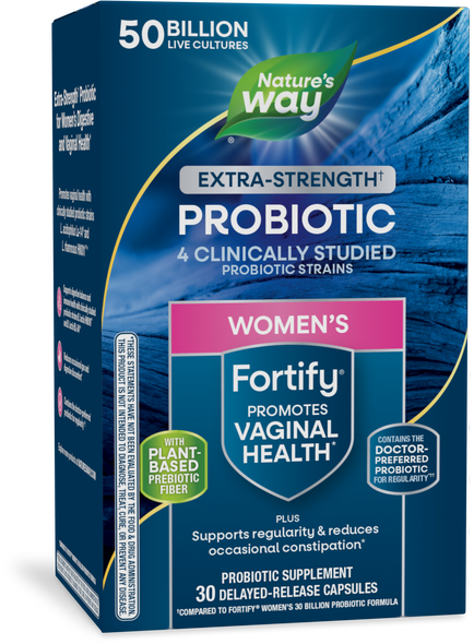 Fortify® Women's Extra-Strength† Probiotic - 30 capsules By Nature's Way