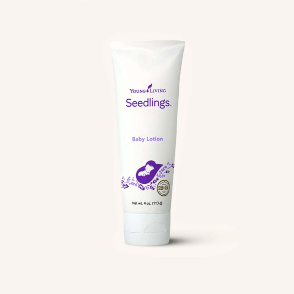Young Living Seedlings® Baby Lotion is a gentle, plant-based, non-greasy moisturizer that nourishes your baby by improving hydration and leaves skin soft, smooth, and soothed.