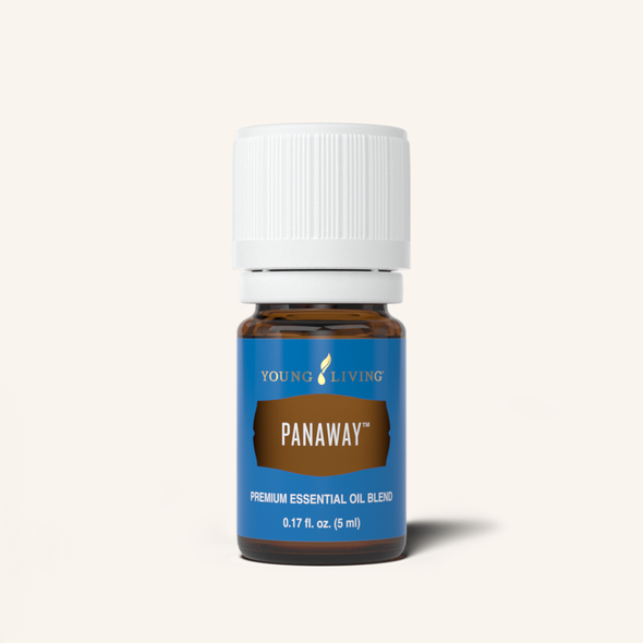PanAway® essential oil blend is a combination of Clove, Helichrysum, Peppermint, and Wintergreen, and creates a cooling and soothing sensation when applied to fatigued muscles after physical activity. A must-have for every home.