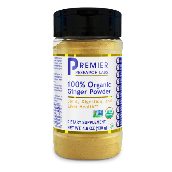 100% Organic Ginger Powder, Premier by Premier Research Labs