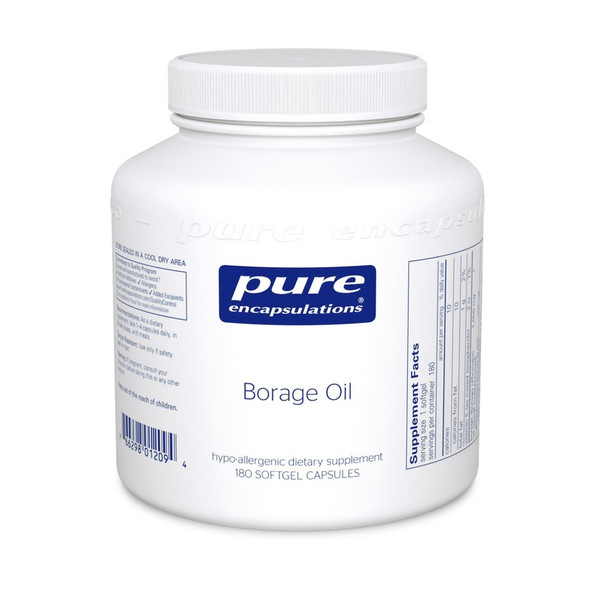 Borage Oil 1,000 mg 180 softgel capsules by Pure Encapsulations